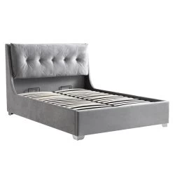 Hadley Grey Velvet Ottoman Storage Bed 17 Hadley Grey Velvet Ottoman Storage Bed -The Furniture Shop JAH 010 GREYVEL WB4