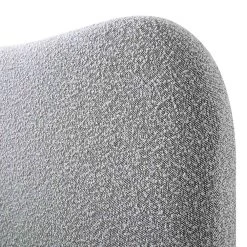 Egerie Curved Headboard Mist Grey Boucle Ottoman Storage Bed -The Furniture Shop JAH 011 GREY BOUCLE detail2