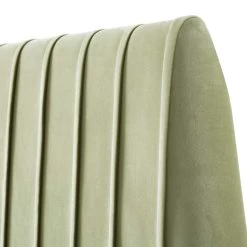 Helia Pleated Ottoman Storage Bed, Lichen Velvet -The Furniture Shop JAH 012 LICHEN VEL detail2