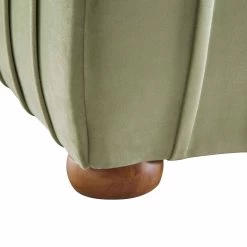 Helia Pleated Ottoman Storage Bed, Lichen Velvet -The Furniture Shop JAH 012 LICHEN VEL detail4