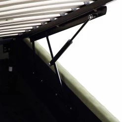 Helia Pleated Ottoman Storage Bed, Lichen Velvet -The Furniture Shop JAH 012 LICHEN VEL detail5