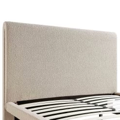 Hampstead Taupe Boucle Curved Bed -The Furniture Shop JAH 016 TAUPE BOU detail1