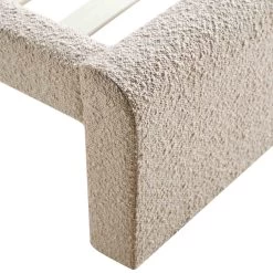 Hampstead Taupe Boucle Curved Bed -The Furniture Shop JAH 016 TAUPE BOU detail3