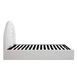 Archer White Boucle Ottoman Storage Bed 21 Archer White Boucle Ottoman Storage Bed -The Furniture Shop JAH 09 ECRUBOUCLE WB5