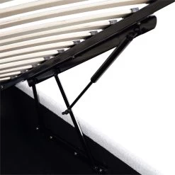 Archer White Boucle Ottoman Storage Bed 24 Archer White Boucle Ottoman Storage Bed -The Furniture Shop JAH 09 ECRUBOUCLE detail3