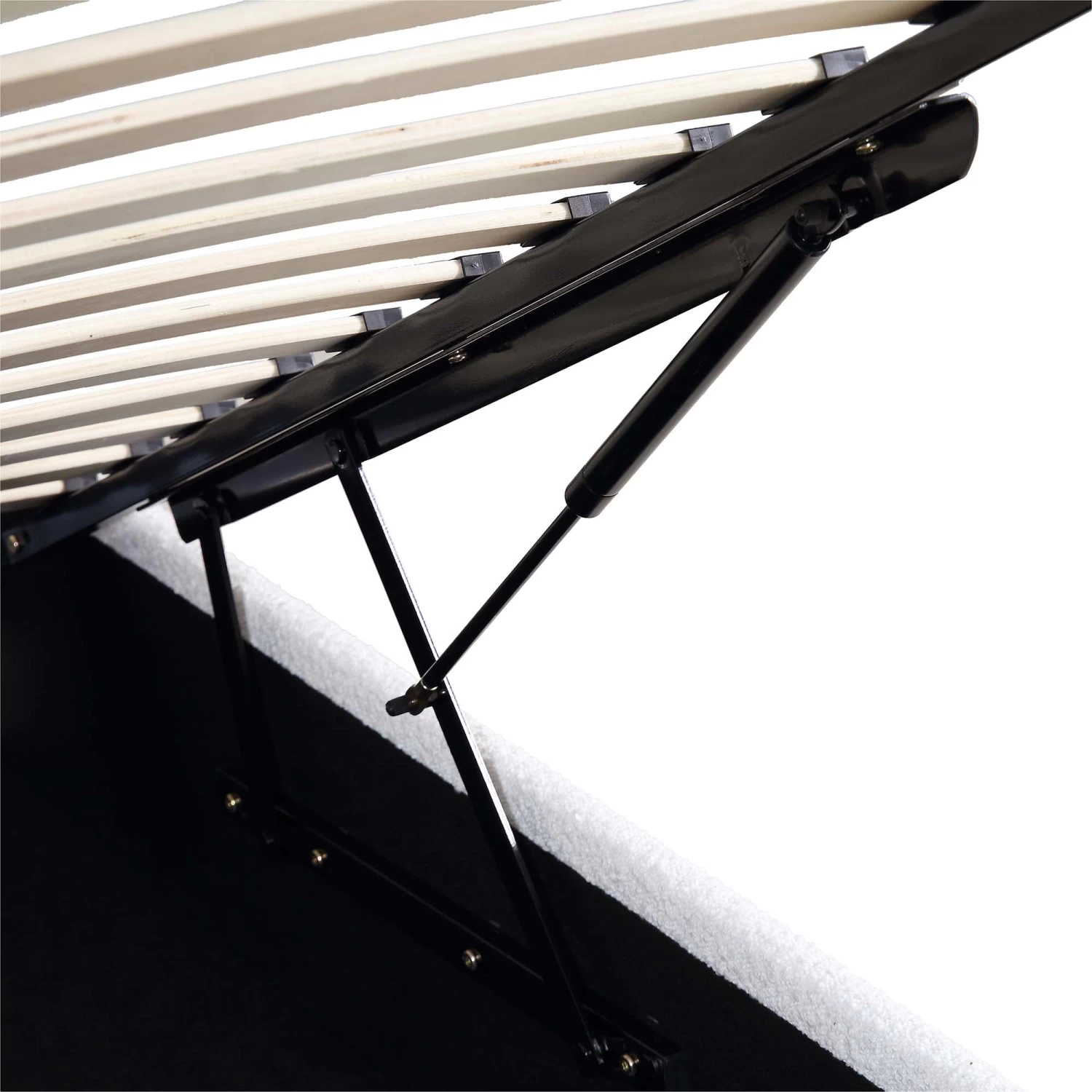 Archer White Boucle Ottoman Storage Bed 13 Archer White Boucle Ottoman Storage Bed - Image 11