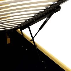 Archer Mustard Yellow Velvet Ottoman Storage Bed -The Furniture Shop JAH 09 MUSTVEL detail3