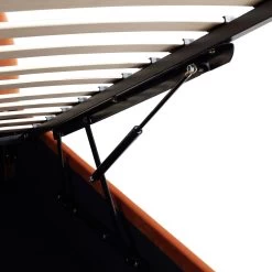 Archer Rust Velvet Ottoman Storage Bed -The Furniture Shop JAH 09 RUSTVEL detail3