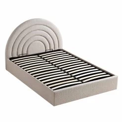 Archer Taupe Boucle Ottoman Storage Bed 22 Archer Taupe Boucle Ottoman Storage Bed -The Furniture Shop JAH 09 TAUPEBOUCLE WB1