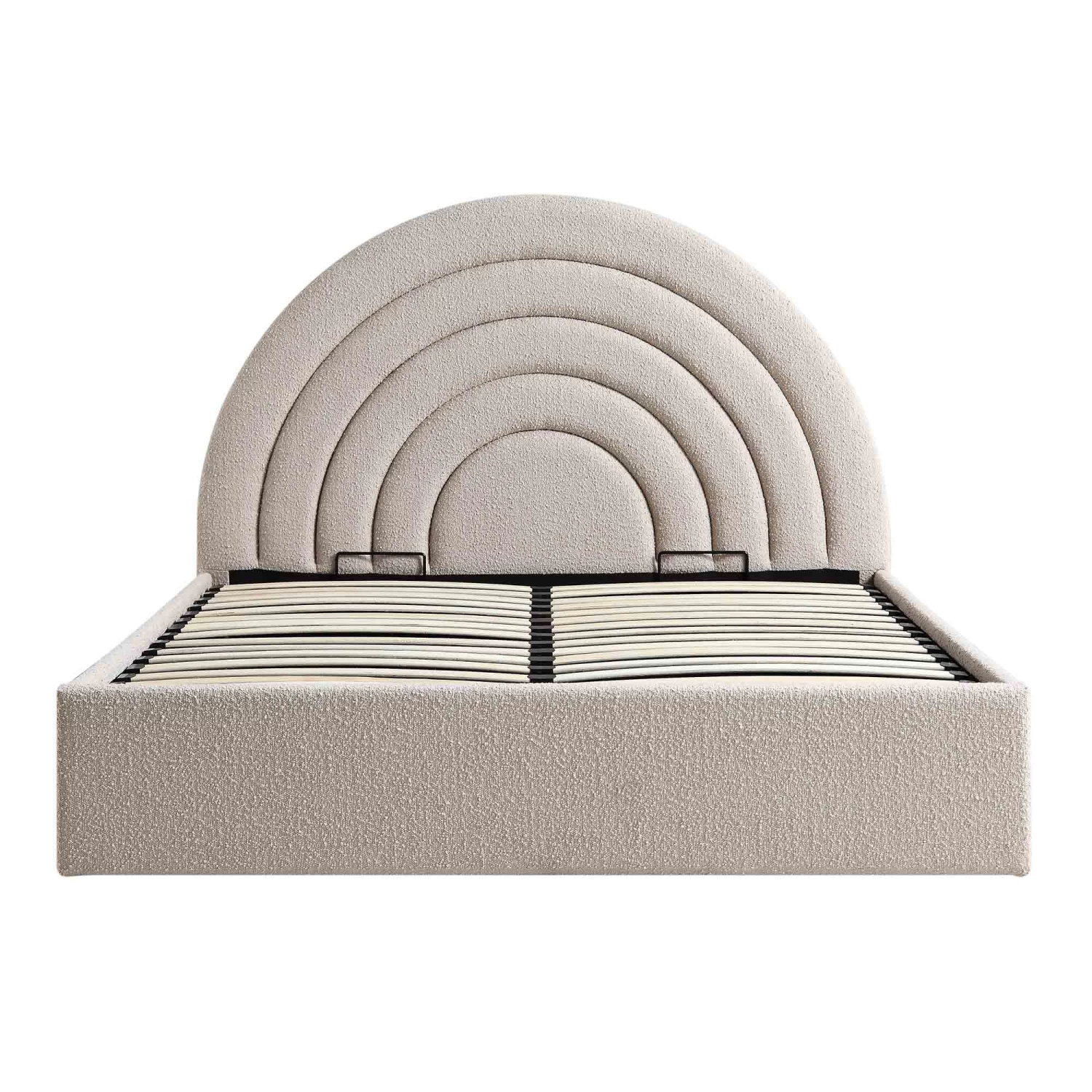 Archer Taupe Boucle Ottoman Storage Bed 9 Archer Taupe Boucle Ottoman Storage Bed - Image 7