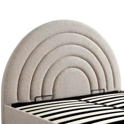 Archer Taupe Boucle Ottoman Storage Bed 24 Archer Taupe Boucle Ottoman Storage Bed -The Furniture Shop JAH 09 TAUPEBOUCLE detail1