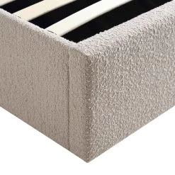 Archer Taupe Boucle Ottoman Storage Bed 27 Archer Taupe Boucle Ottoman Storage Bed -The Furniture Shop JAH 09 TAUPEBOUCLE detail4