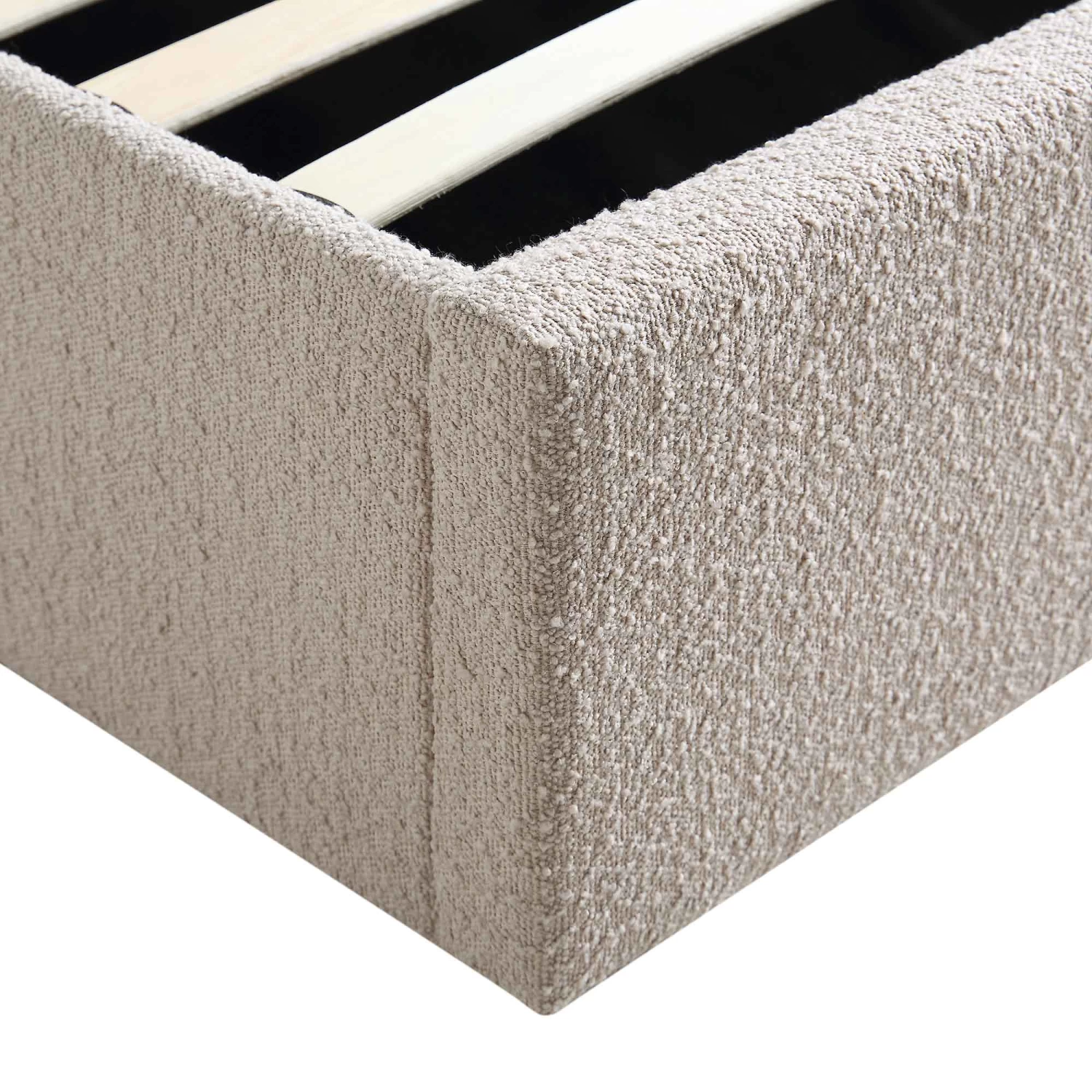 Archer Taupe Boucle Ottoman Storage Bed 15 Archer Taupe Boucle Ottoman Storage Bed - Image 13