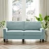 Sherbrook Large 2-Seater Mint Brushed Fabric Sofa With Contrasting Piping 2 Sherbrook Large 2-Seater Mint Brushed Fabric Sofa With Contrasting Piping -The Furniture Shop LVSF 02 MINT 3ST main