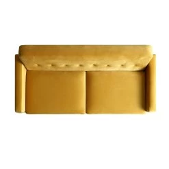Clarence 3-Seater Sofa In Mustard Yellow Velvet 19 Clarence 3-Seater Sofa In Mustard Yellow Velvet -The Furniture Shop LVSF 06 MUSTARDVEL 3ST WB3