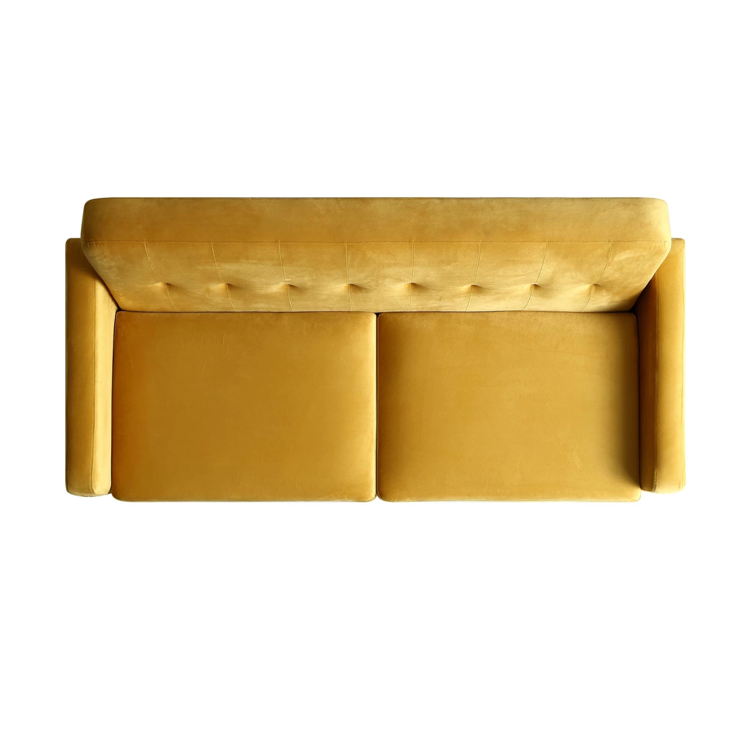 Clarence 3-Seater Sofa In Mustard Yellow Velvet 8 Clarence 3-Seater Sofa In Mustard Yellow Velvet - Image 6