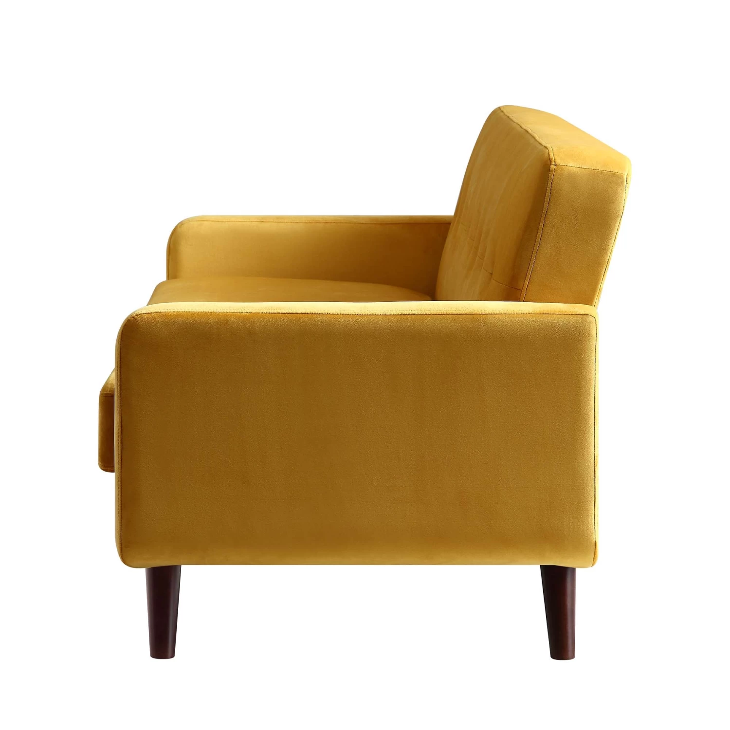 Clarence 3-Seater Sofa In Mustard Yellow Velvet 9 Clarence 3-Seater Sofa In Mustard Yellow Velvet - Image 7