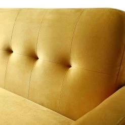 Clarence 3-Seater Sofa In Mustard Yellow Velvet 23 Clarence 3-Seater Sofa In Mustard Yellow Velvet -The Furniture Shop LVSF 06 MUSTARDVEL 3ST detail2