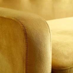 Clarence 3-Seater Sofa In Mustard Yellow Velvet 24 Clarence 3-Seater Sofa In Mustard Yellow Velvet -The Furniture Shop LVSF 06 MUSTARDVEL 3ST detail3