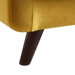 Clarence 3-Seater Sofa In Mustard Yellow Velvet 25 Clarence 3-Seater Sofa In Mustard Yellow Velvet -The Furniture Shop LVSF 06 MUSTARDVEL 3ST detail4