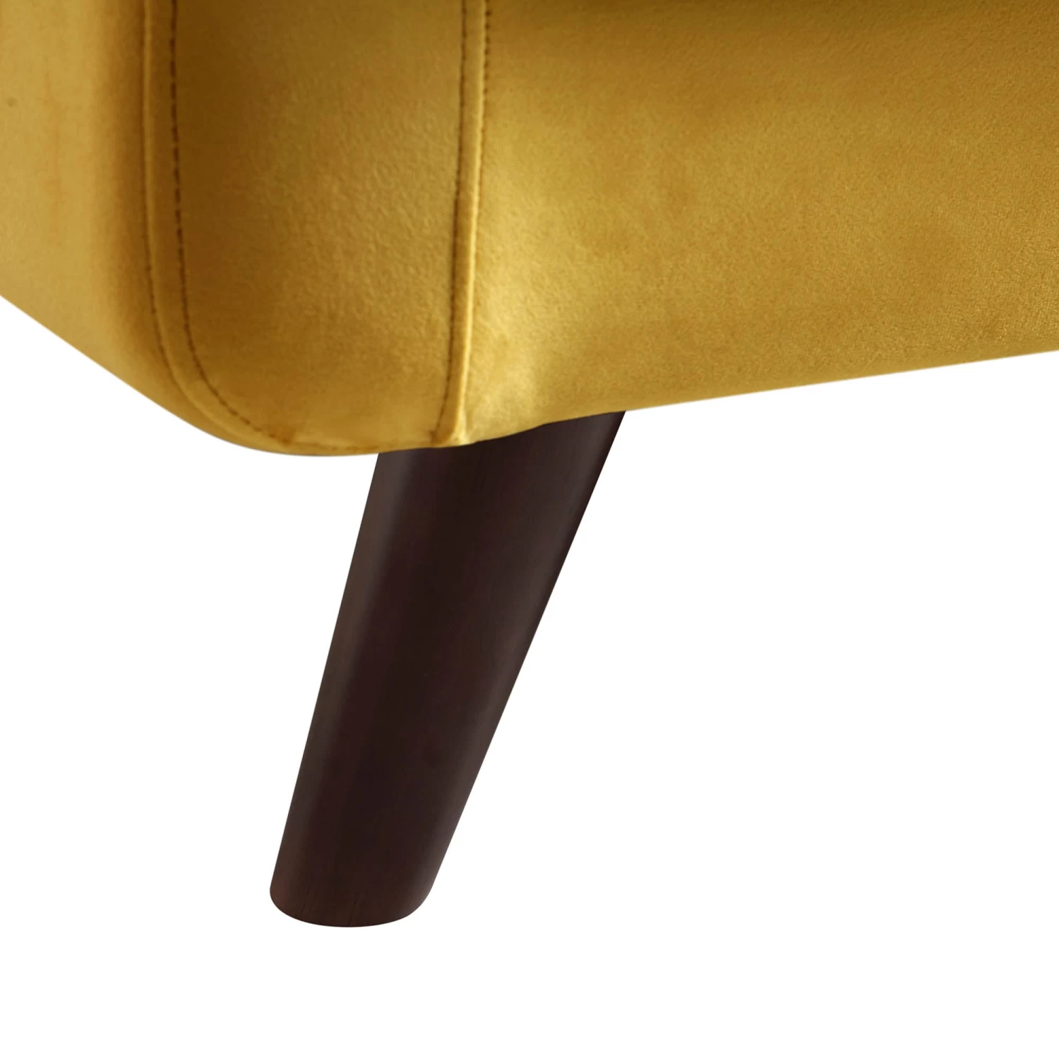 Clarence 3-Seater Sofa In Mustard Yellow Velvet 14 Clarence 3-Seater Sofa In Mustard Yellow Velvet - Image 12