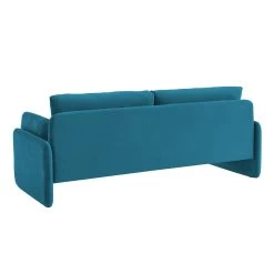 Clapham 3-Seater Sea Blue Velvet Fabric Sofa -The Furniture Shop LVSF 89 BLUEVEL 3ST WB3