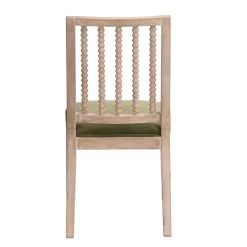 Hemingford Set Of 2 Moss Green Velvet Bobbin Spindle Dining Chair 18 Hemingford Set Of 2 Moss Green Velvet Bobbin Spindle Dining Chair -The Furniture Shop LW DCH 511 GREENVEL 2P WB6
