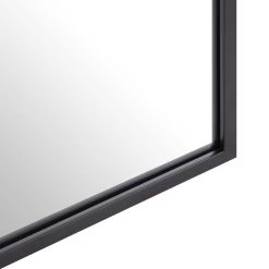 Herbert Full Length Metal Frame Window Mirror 180 X 120 Cm, Black -The Furniture Shop MIRR 019 BLACK detail2