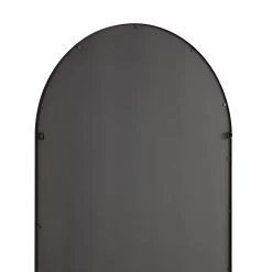 Beaumont Arched Full Lenth Metal Frame Mirror 178 X 76 Cm, Black -The Furniture Shop MIRR 029 BLACK detail4