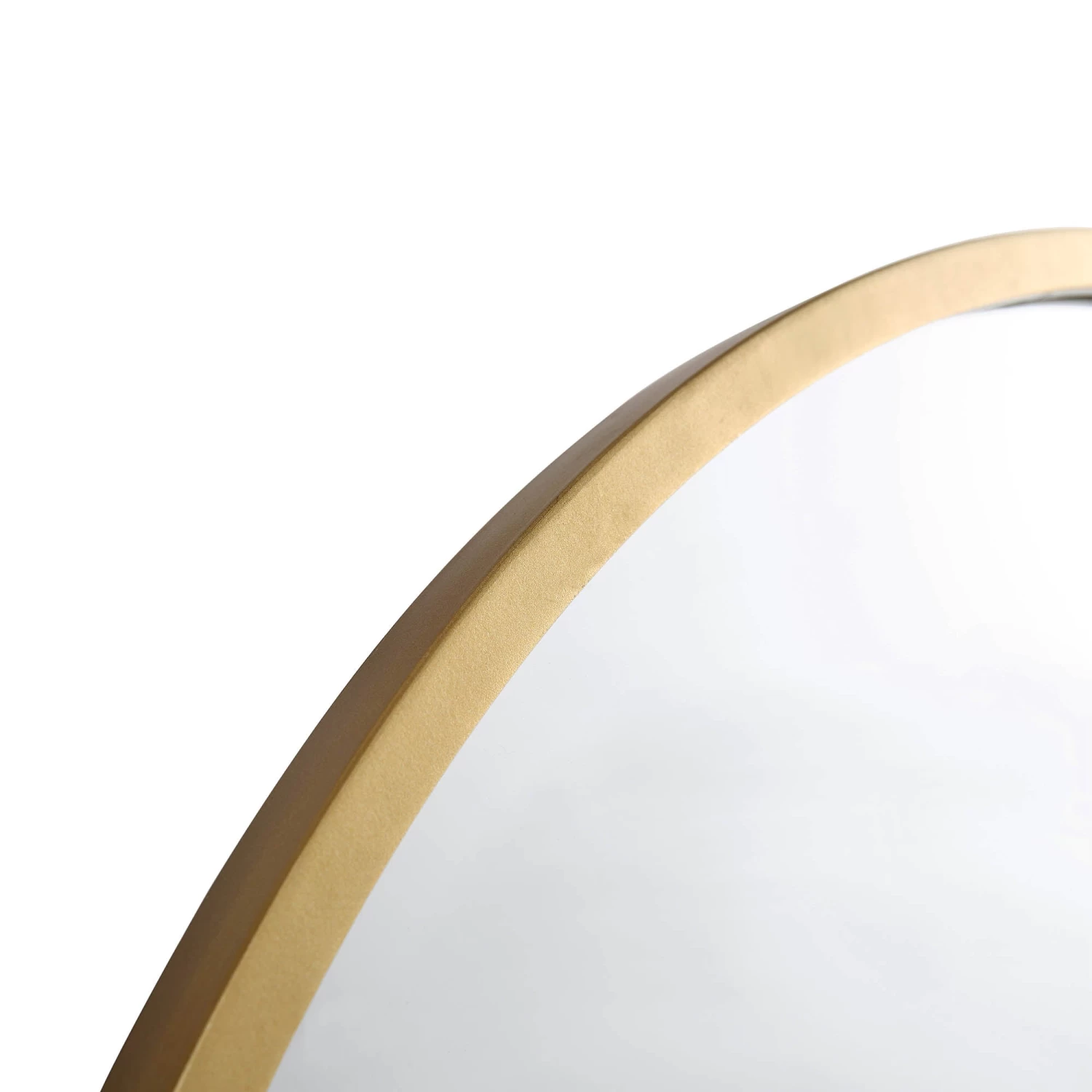 Dina Freestanding Arched Full Length Metal Frame Mirror 160 X 76 Cm, Gold Effect 10 Dina Freestanding Arched Full Length Metal Frame Mirror 160 X 76 Cm, Gold Effect - Image 8