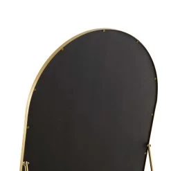 Dina Freestanding Arched Full Length Metal Frame Mirror 160 X 76 Cm, Gold Effect 20 Dina Freestanding Arched Full Length Metal Frame Mirror 160 X 76 Cm, Gold Effect -The Furniture Shop MIRR 049 GOLD detail3