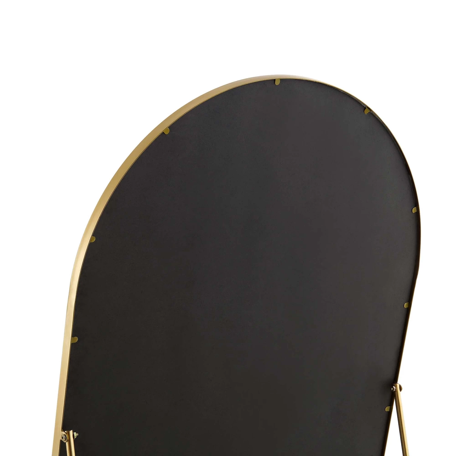 Dina Freestanding Arched Full Length Metal Frame Mirror 160 X 76 Cm, Gold Effect 11 Dina Freestanding Arched Full Length Metal Frame Mirror 160 X 76 Cm, Gold Effect - Image 9