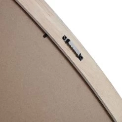 Edo Irregular Pebble Large Wooden Mirror 160 X 120 Cm, Washed White -The Furniture Shop MIRR 073 WHITE detail2