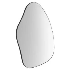 Pavia Irregular Shaped Extra Large Full Length Mirror 160 X 115 Cm, Black -The Furniture Shop MIRR 102 BLACK WB2