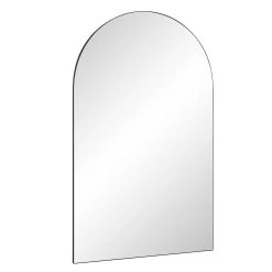 Eden Arched Full Length Metal Frame Mirror 180 X 110 Cm, Black 14 Eden Arched Full Length Metal Frame Mirror 180 X 110 Cm, Black -The Furniture Shop MIRR 138 BLACK WB2