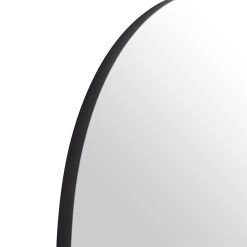 Eden Arched Full Length Metal Frame Mirror 180 X 110 Cm, Black 15 Eden Arched Full Length Metal Frame Mirror 180 X 110 Cm, Black -The Furniture Shop MIRR 138 BLACK detail1
