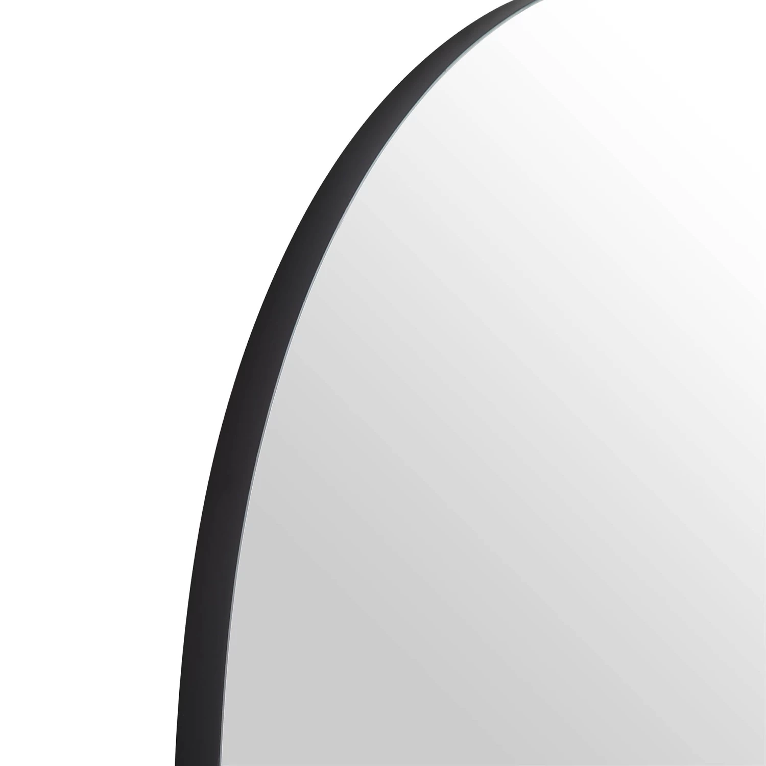 Eden Arched Full Length Metal Frame Mirror 180 X 110 Cm, Black 8 Eden Arched Full Length Metal Frame Mirror 180 X 110 Cm, Black - Image 6