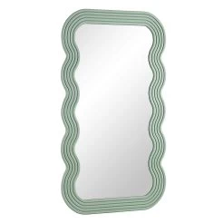 Venus Full Length Wave Mirror 180 X 100 Cm, Sage Green 14 Venus Full Length Wave Mirror 180 X 100 Cm, Sage Green -The Furniture Shop MIRR 162 SAGE WB2