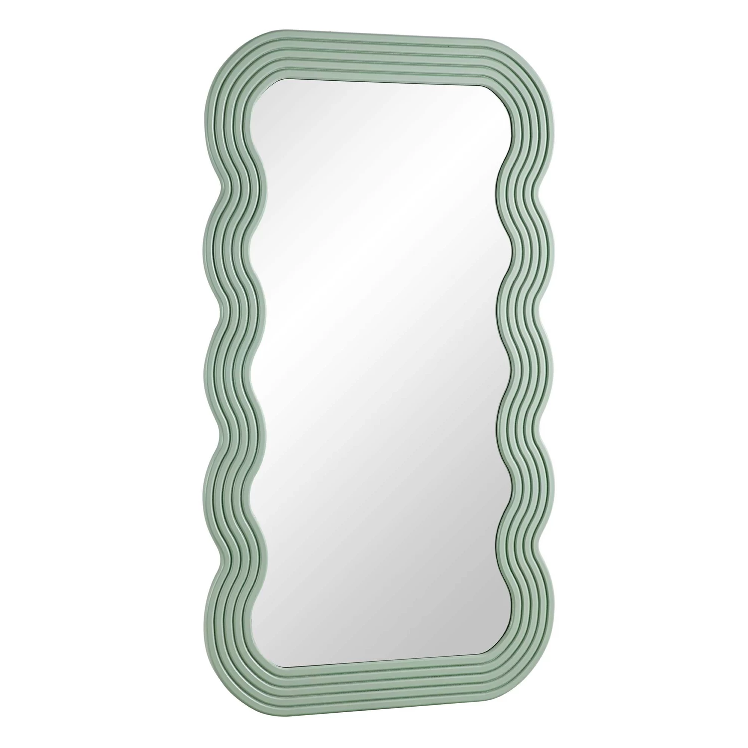 Venus Full Length Wave Mirror 180 X 100 Cm, Sage Green 6 Venus Full Length Wave Mirror 180 X 100 Cm, Sage Green - Image 4