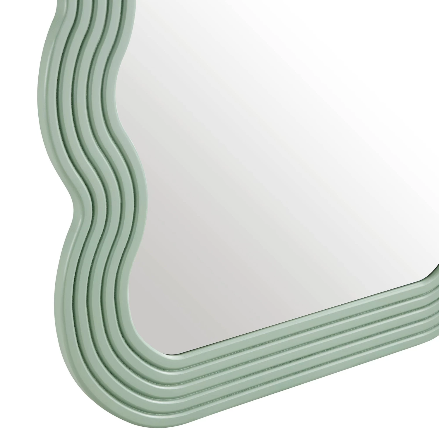 Venus Full Length Wave Mirror 180 X 100 Cm, Sage Green 9 Venus Full Length Wave Mirror 180 X 100 Cm, Sage Green - Image 7