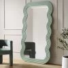 Venus Full Length Wave Mirror 180 X 100 Cm, Sage Green -The Furniture Shop MIRR 162 SAGE main