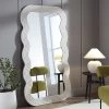 Venus Full Length Wave Mirror 180 X 100 Cm, Washed White -The Furniture Shop MIRR 162 WASHWHITE main
