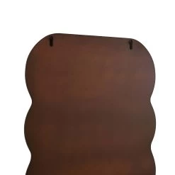 Venus Full Length Wave Mirror 180 X 100 Cm, Walnut -The Furniture Shop MIRR 162 WOOD detail4