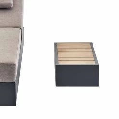 Jardin Aluminium Outdoor Side Table, Granite -The Furniture Shop OD ALU1 GRANITE STB WB3