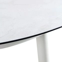 Montebello 6-Seater Outdoor Taupe Rope And Aluminium Oval Dining Set With White Ceramic Dining Table 25 Montebello 6-Seater Outdoor Taupe Rope And Aluminium Oval Dining Set With White Ceramic Dining Table -The Furniture Shop OD DINE 1072 WHITE detail3