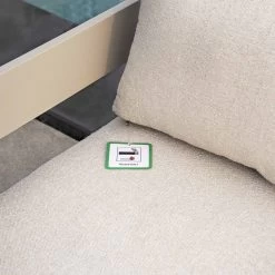 Jardin Aluminium Large Corner Casual Dining Set With Rising Firepit Table, Pumice -The Furniture Shop OD DINE 906 PUMICE SET scene5