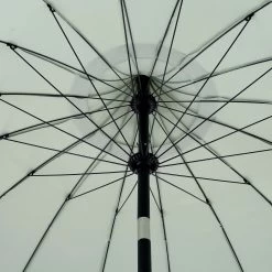 Hacienda 2.4M Sage Green Beaded Carousel Garden Parasol With Fringe Tassels And Aluminium Tilt -The Furniture Shop OD PRSL 16 SAGE detail3