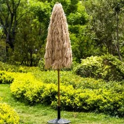 2.2M Thatch Patio Tiki Straw Parasol With Aluminium Tilt 15 2.2M Thatch Patio Tiki Straw Parasol With Aluminium Tilt -The Furniture Shop OD PRSL 30 scene3
