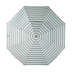 Fabienne Sage Green And White Striped 3M Double Top Crank And Tilt Parasol -The Furniture Shop OD PRSL 42 GREENSTRIPE WB5