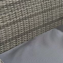 Troy Corner Rattan Garden Sofa Set With Table -The Furniture Shop OD SF 005 GREY detail4